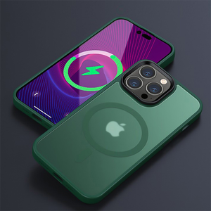 Coque iphone induction vert